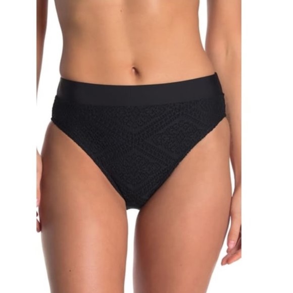 Ella Moss Crochet High Waist Bikini Bottoms - Picture 1 of 2